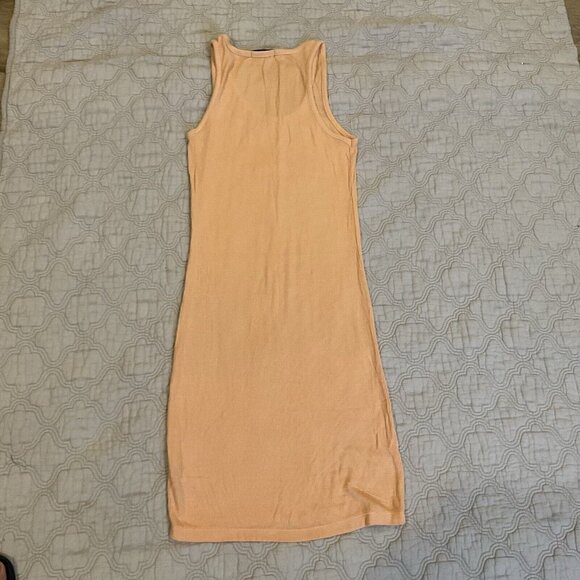 Talentless Women’s Ribbed Modal Tank Mini Stretchy Dress Orange Size Small fit - Picture 10 of 11
